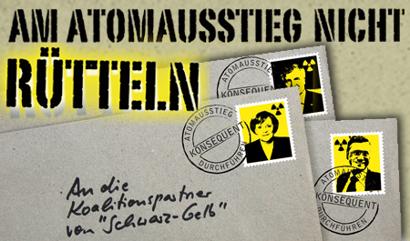 Aktion gegen den Ausstieg aus dem Ausstieg